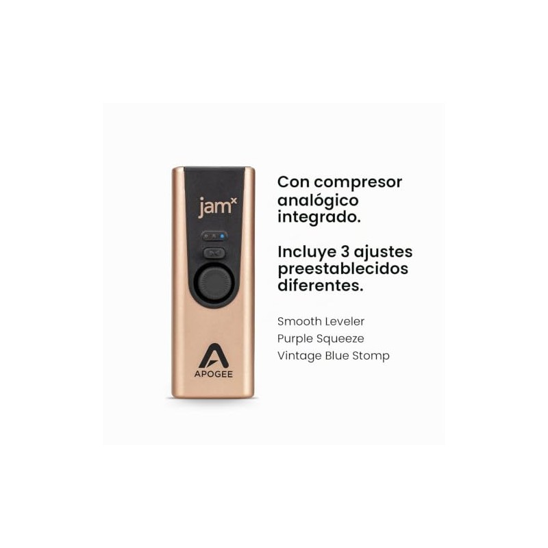 Apogee Jam X USB-C Interfaz de audio para guitarra con