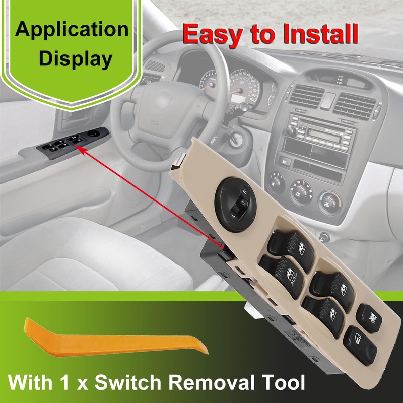 93570-2F200 Front Left Power Auto Window Switch Driver Compatible with