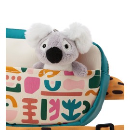 NICI 61739 Belt Bag 20 x 11 cm with Small Koala 10 cm Colourful Chest Bag with Cuddly Toy for Boys and Girls Removable Plush Toy Soft and Fluffy