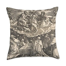 Coronation Of The Virgin Mary Throw Pillow