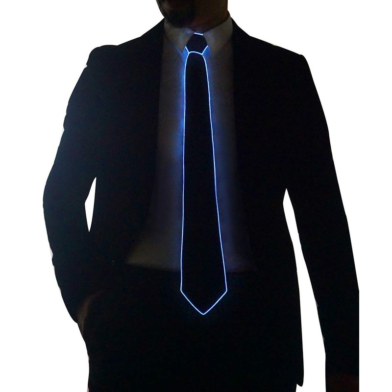 SATUMIKO Burning Man Light Up Fanny Ties Novelty Necktie For