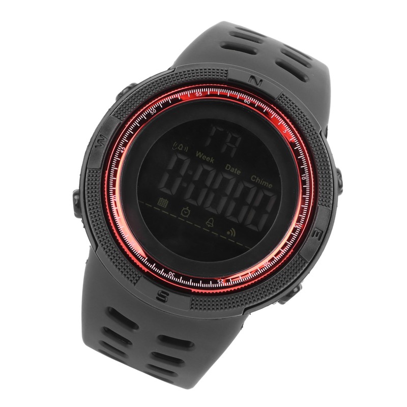 Men Digital Watch Waterproof Clear Display Date Alarm Clock Electronic
