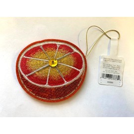 Wondershop  Orange Fruit Ornament Felt Sequin Target 2022