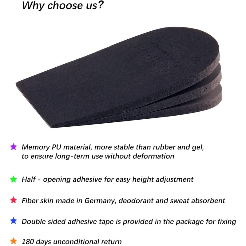 Makryn Adjustable Orthopedic Heel Lift for Leg Length Discrepancies and