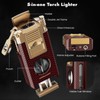5-in-1 Torch Lighter with Cutter, Punch, Holder, Draw Enhancer Tool