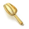 Small Ice Scoop , P&P CHEF 6OZ Stainless Steel Candy Food Flour Scoop, Utility for Kitchen Garden Bar Wedding Bath, Heavy Duty & Non Toxic & Easy Clean, (Gold)