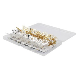 Baluue 12pcs Butterflies Design Hair Clips Metal Hairpin Hair Barrettes for Women