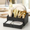 Marsui Paper Plate Dispenser, Paper Plate Holder for Kitchen Counter