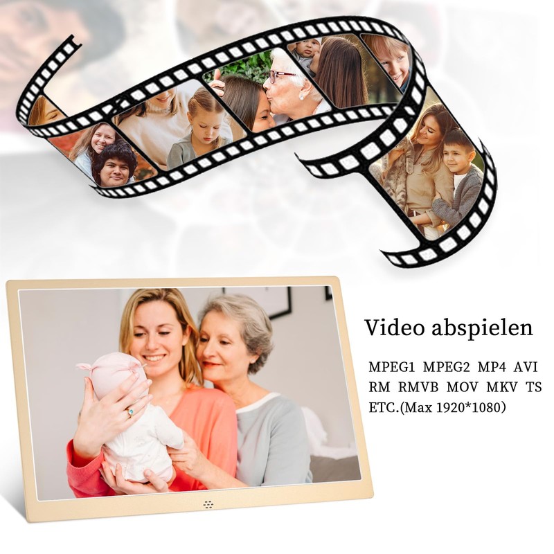 TSITSC 12 Inch Digital Photo Frame, 1280 x 800 IPS