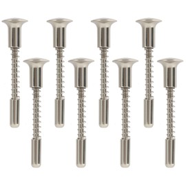 TNJPSEK 8 Pcs Metal Window Screen Plunger Pins with Caps, Window Screen Retainer Clips, Replacement Plunger Latches for Frames Secure Fastening Hardware