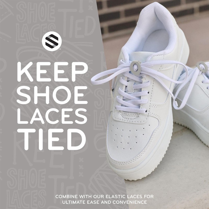 THE ORIGINAL STRETCHLACE Shoelace Knot Clips Keep Shoe Laces Tied
