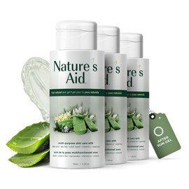 Nature's Aid After Sun Ski Gel | Aloe Vera x3 more Effective | antioxidants | Skin Soothing | Soothe Redness (3, 30ml (1oz))