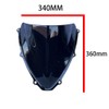 Motorcycle Double Bubble Windshield Windscreen Visor Air Flow Deflector Compatible