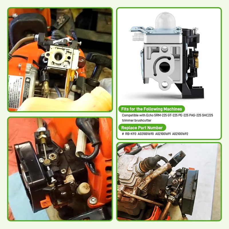 SRM 225 Carburetor for Echo Trimmer SRM-225 PAS-225 GT-225 PE-225