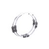 WINDALF Arion Large Creole Earrings Diameter 3.7 cm Silver Hoop