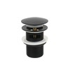 Matte Black Freestanding Bathtub Drain Stopper, Suitable for Most Bathtubs,