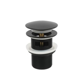Matte Black Freestanding Bathtub Drain Stopper, Suitable for Most Bathtubs, Compatible with Drain Rough-in Kit