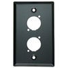 DIYTECH Blank XLR Wall Plate and XLR Panel Combo -