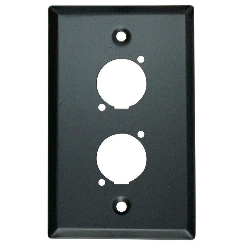 DIYTECH Blank XLR Wall Plate and XLR Panel Combo -