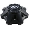 FUEL Matte Black Chrome Rivets Wheel Center Caps One (1)