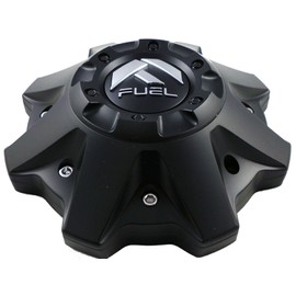 FUEL Matte Black Chrome Rivets Wheel Center Caps One (1) 1002-53B M-447 8-Lug (with Screws)