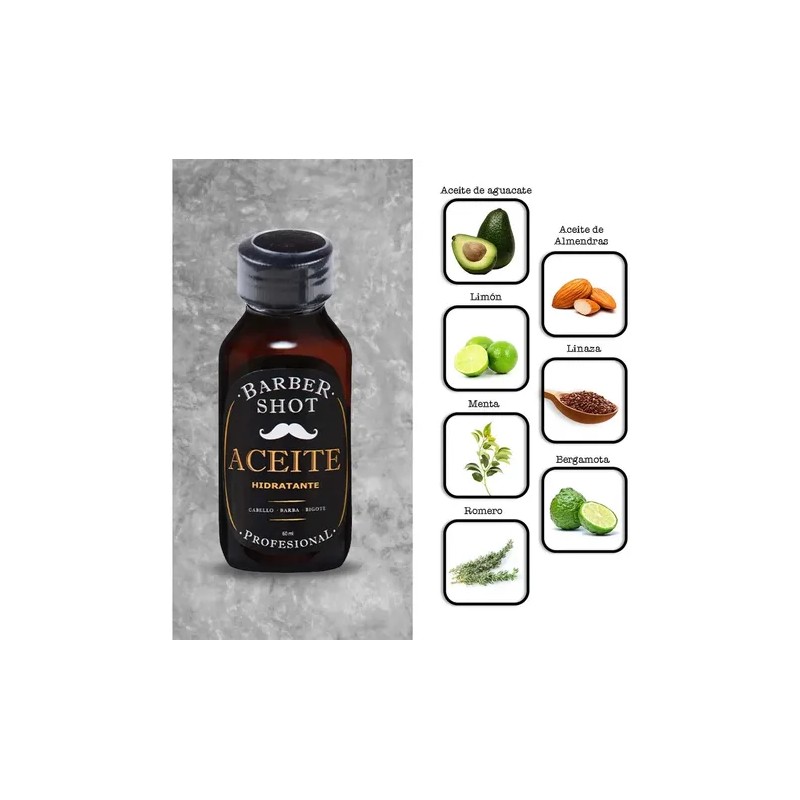 Aceite De Bergamota Hidratante Para Cabello Barba Y Bigote