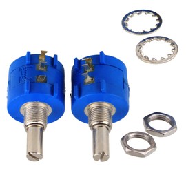 BQLZR 3590S-2-103L 10K Ohm 10-Turn Rotary Wire Wound Precision Potentiometer Pot Pack of 2