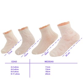 SL.MAX Calcetines tines para NIÑAS, paquete de 12 pares, tines deportivos ligeros para cualquier deporte