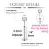 QWALIT Silver Nose Stud 20g Threadless Nose Stud 20 Gauge