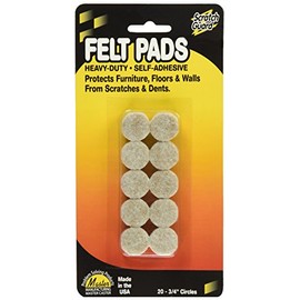 Master Caster Scratch Guard Felt Pads,Beige