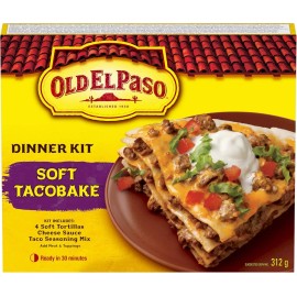 Old El Paso Soft Taco Bake Dinner Kit – 312g / 11oz