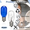 10-Pack 20W 120V Lighting Makeup Mirror Bulb Compatible with Conair