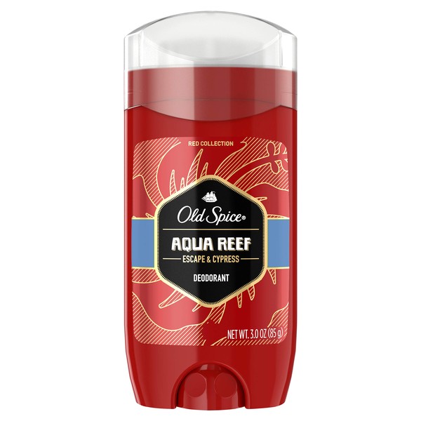 Old Spice Red Collection Aqua Reef Scent Deodorant for Men, 3.0 oz