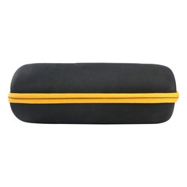 co2CREA Hard Travel Case for Replacement for JBL Charge 4 / Replacement for JBL Charge 5 Waterproof Bluetooth Speaker (Black Case + Yellow Zipper)