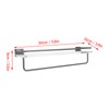 30cm Shower Caddy Wall Mount Organizer with Towel Hanger Easy
