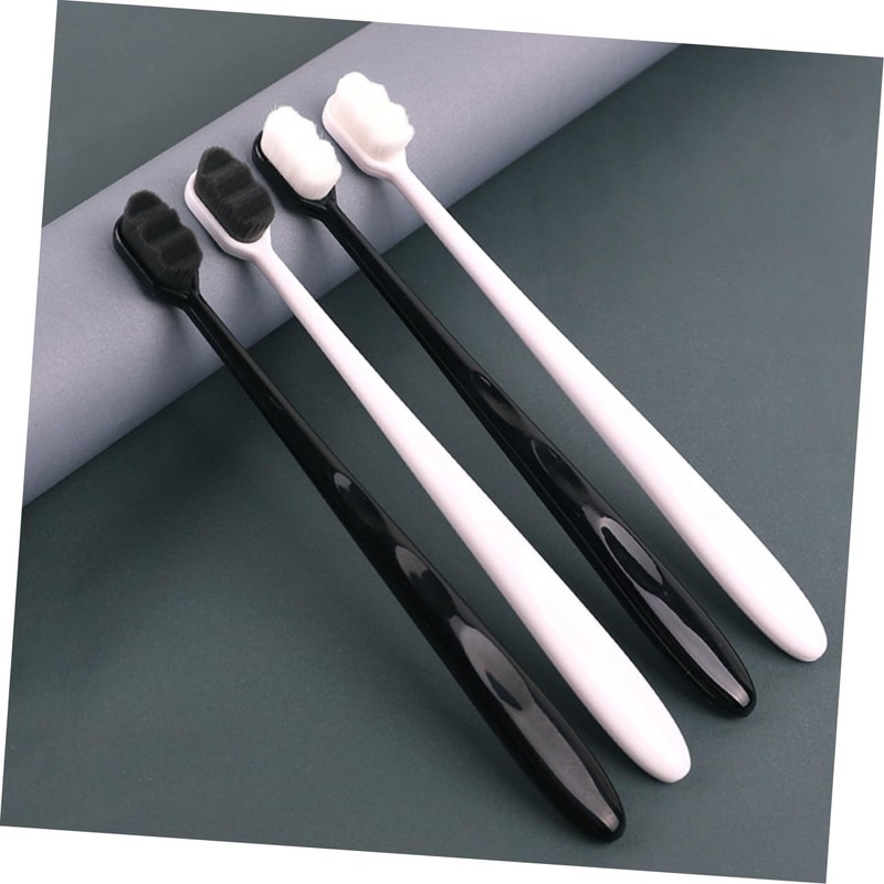 FOMIYES Bristle Toothbrushes Ergonomic Handle for Complete Oral Care -nano