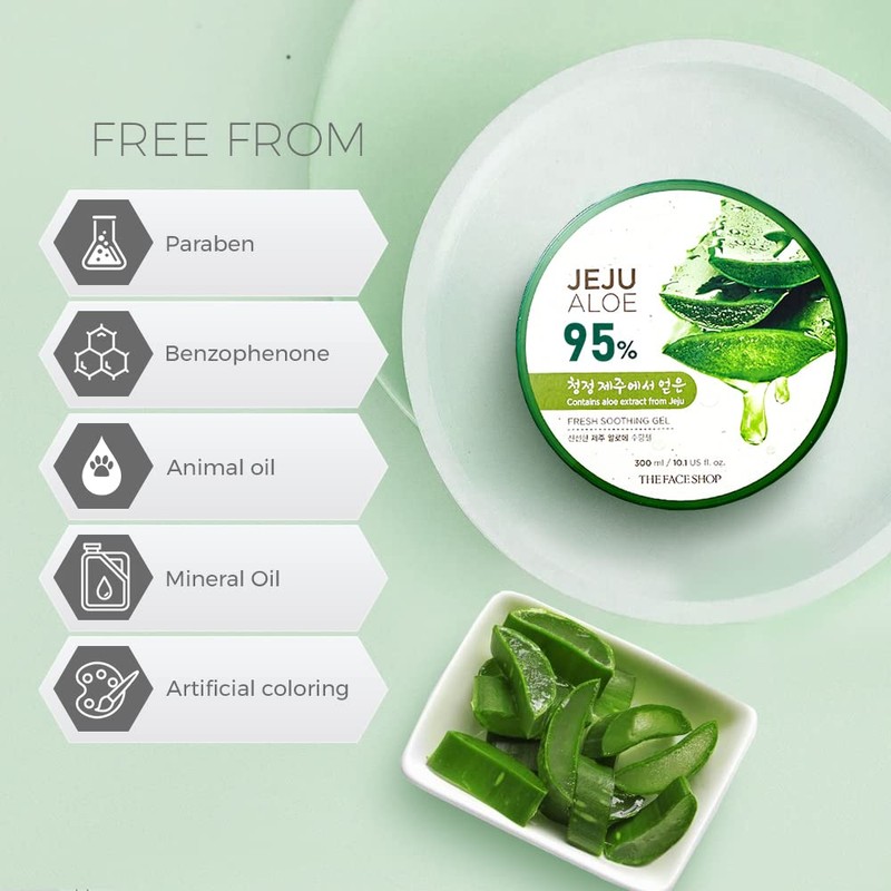 The Face Shop Jeju Aloe Fresh Soothing Gel 300 ml
