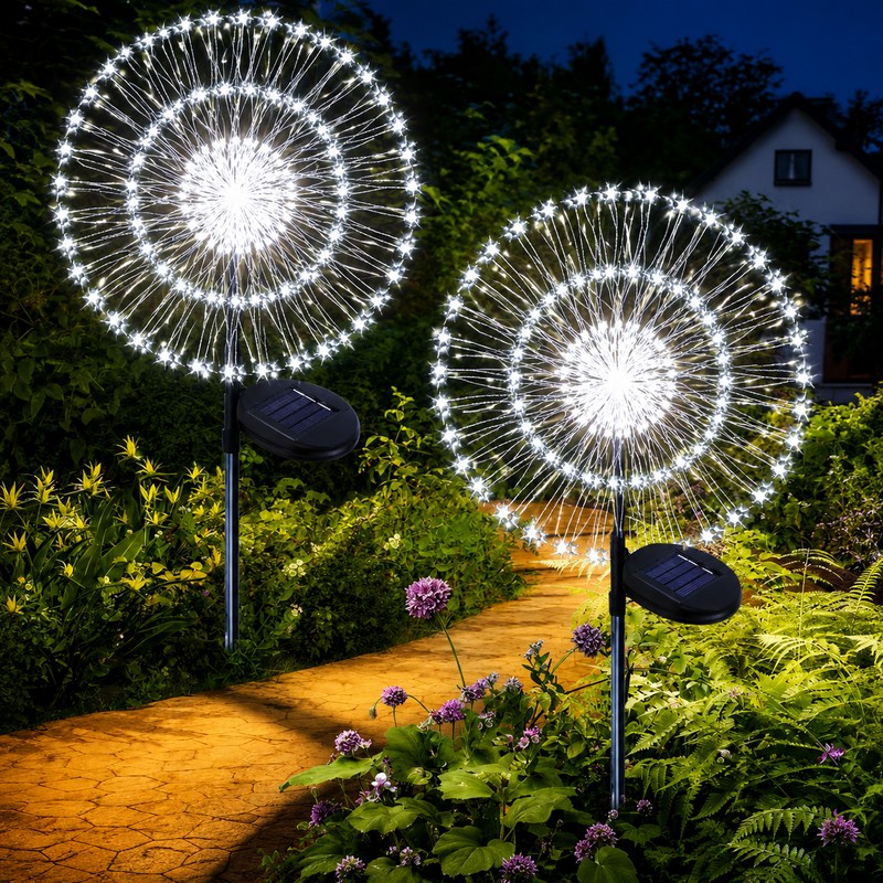 Solar Firework Garden Lights for Outdoor Decor – Shapeable Solar