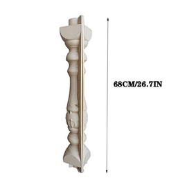 Prefabricated ABS Balcony Mold,Concrete Balustrade Mold Concrete Formwork for Outdoor Construction, DIY Home Improvement, Easy Installation and Reusable Design (Style 12)