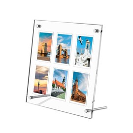 SKTMH Acrylic Photo Frame, Photo Card, Display Stand, Stores 6 Cards, Scratch-Resistant, Anti-Aging, Transparent, Trading Cards, Picture Frame, Display Stand, Presentation Stand, Ota Life, K-POP,