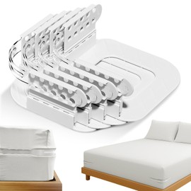 Bed Sheet Holder With Lock Strips Adjustable Height,Removable Fitted Sheet Corner Holders for Mattress Protectors,Anti Slip Design Is Not Easy To Fall Off, Fit All Mattress Size Easy Installation