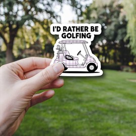 Golf Stickers for Girls – 33PCS Gingham Style Waterproof Vinyl Decals for Golf Lovers, Cute Golf Aesthetic Stickers for Laptop, Water Bottle, Scrapbook, Golf Cart Accessories