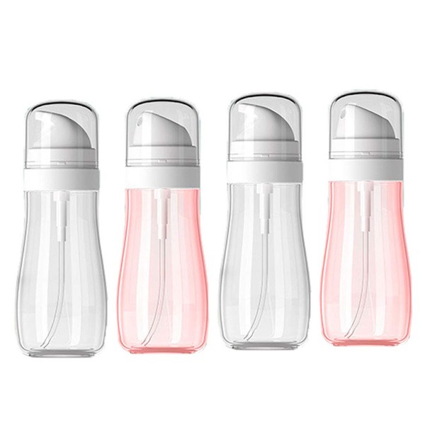 Fullplus Gym Spray Bottles 3.3oz/100ml Portable Fine Mist Mini Travel Bottle, TSA Approved Small PET Plastic Refillable Liquid Containers(4Pack)