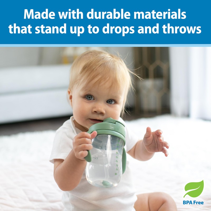 Dr. Brown's Milestones Baby's First Straw Cup, Training Cup with