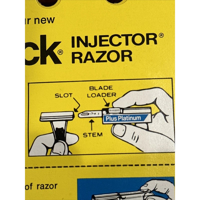 Schick Injector Razor Plus Platinum Blades New Single Edge Coated
