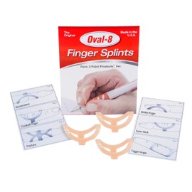 3-Point Products Oval-8 Finger Splints, Support and Protection for Arthritis, Trigger Finger or Thumb, and Other Finger Conditions, 3-Pack, Size 8