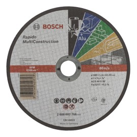 Bosch Accessories 2608602766 Cutting Disc 180 mm 22.23 mm Pack of 1