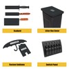 6 Pack Black ABS Plastic Sheet 12" x 16" x