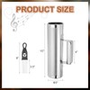 sourcing map Stainless Steel Guiro Shaker Instrument 3" x 10"