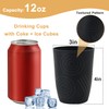BUSOKIP 6 Pack Wheat Straw Cups 12 oz, Plastic Cups